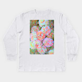 Pastel Hydrangea Kids Long Sleeve T-Shirt